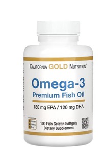 California Gold Nutrition, ����� ��� ������������ �������� � �����-3, 100 ������